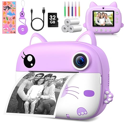 Kids Camera Instant Print & 2.5K Digital Video