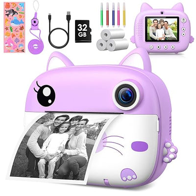 Kids Camera Instant Print & 2.5K Digital Video