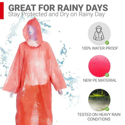 Disposable Rain Coat(pack of 5)